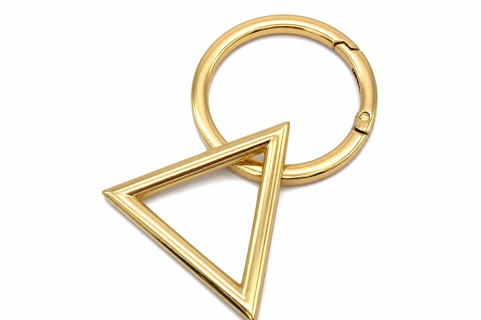 Custom Metal Triangle Rings For Bags HY-B36